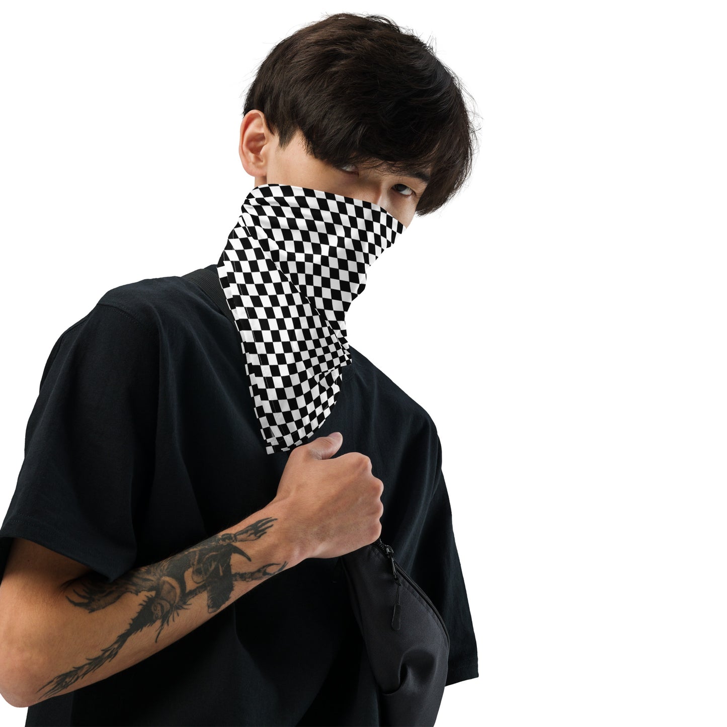 Checker All-over print bandana